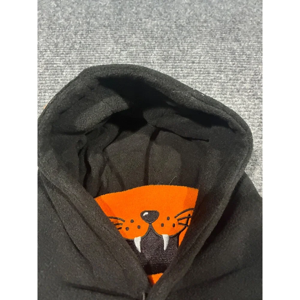 Kids Polar Fleece Balaclava Animal Hood Mask Tiger Black Orange Winter Ski Gear